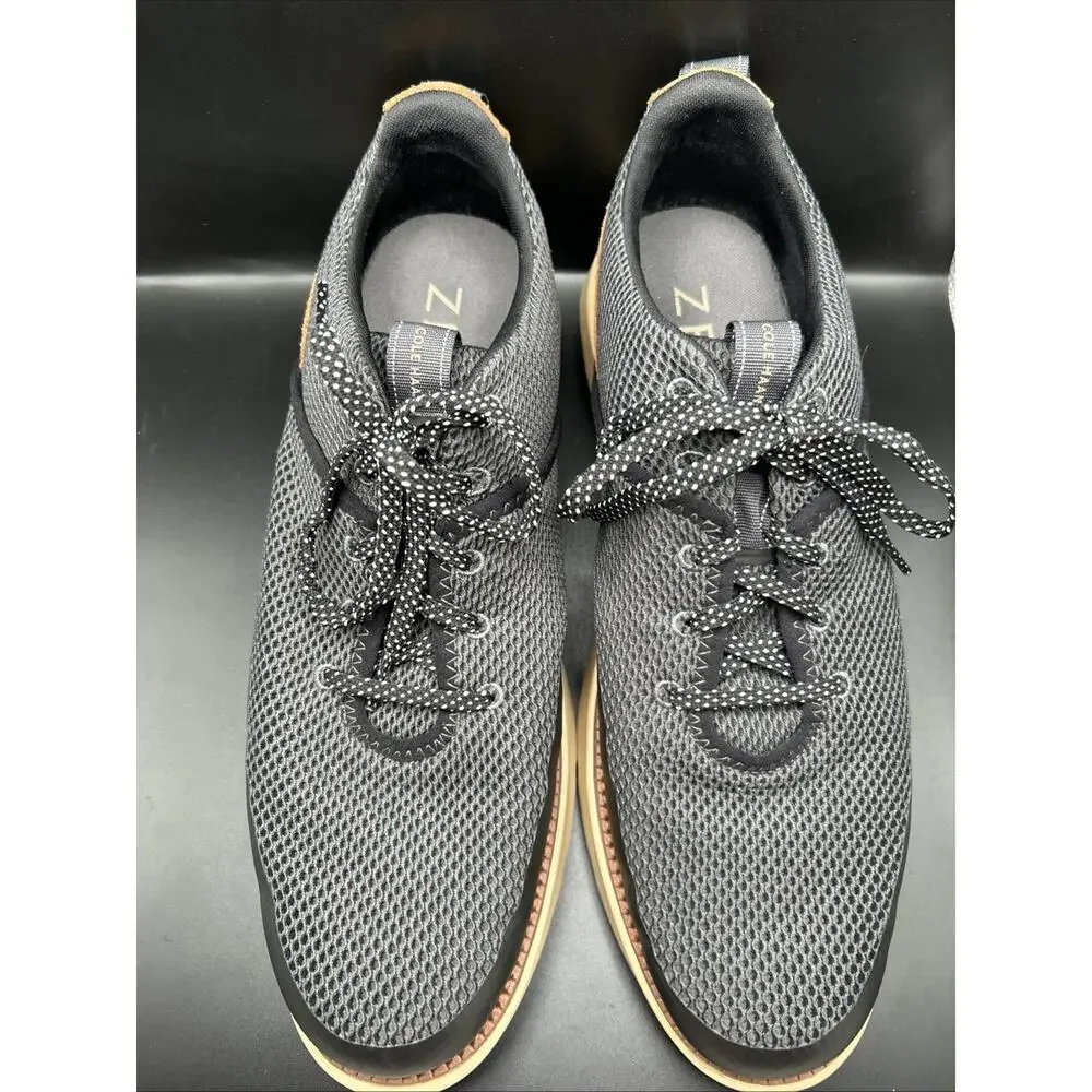 Cole Haan Men's 11.5M Grand 360 Atlantic Gray Mesh Lace-Up Sneaker Brown Suede